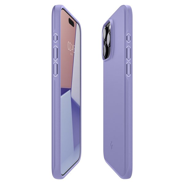Spigen iPhone 15 Pro Deksel Thin Fit Iris Purple