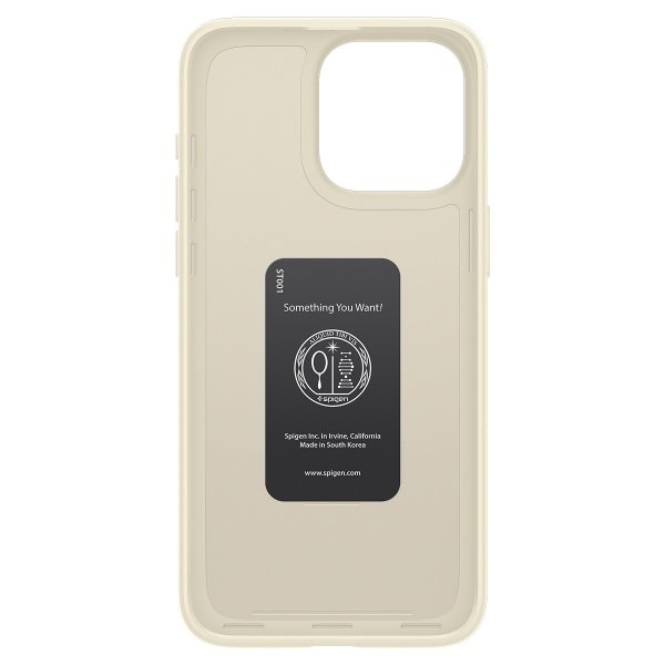 Spigen iPhone 15 Pro Deksel Thin Fit Mute Beige
