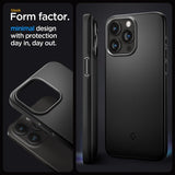 Spigen iPhone 15 Pro Deksel Thin Fit Svart