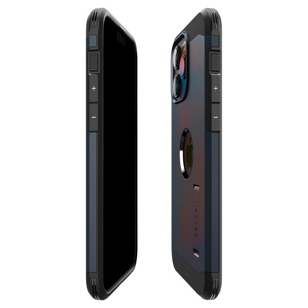 Spigen iPhone 15 Pro Deksel Tough Armor MagFit Metal Slate