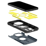 Spigen iPhone 15 Pro Deksel Tough Armor MagFit Metal Slate