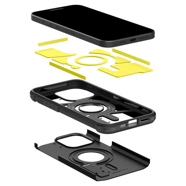 Spigen iPhone 15 Pro Deksel Tough Armor MagFit Svart