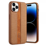 X-Level iPhone 15 Pro Deksel Stofftekstur Brun