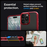 Spigen iPhone 15 Pro Deksel Ultra Hybrid Deep Red
