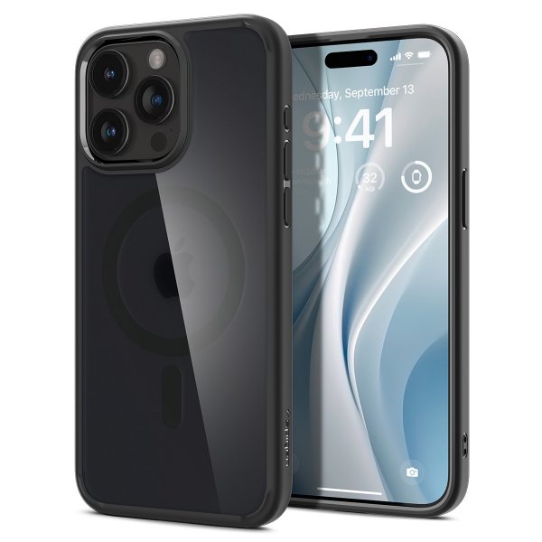 Spigen iPhone 15 Pro Deksel Ultra Hybrid MagFit Frost Black