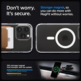 Spigen iPhone 15 Pro Deksel Ultra Hybrid MagFit Frost Clear