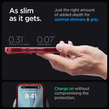 Spigen iPhone 15 Pro Deksel Ultra Hybrid MagFit Frost Deep Red
