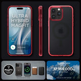 Spigen iPhone 15 Pro Deksel Ultra Hybrid MagFit Frost Deep Red