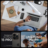 Spigen iPhone 15 Pro Deksel Ultra Hybrid MagFit Graphite