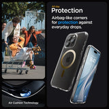 Spigen iPhone 15 Pro Deksel Ultra Hybrid MagFit Gull