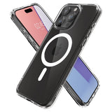 Spigen iPhone 15 Pro Deksel Ultra Hybrid MagFit Hvit