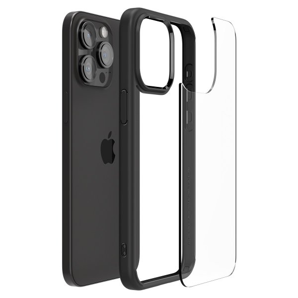 Spigen iPhone 15 Pro Deksel Ultra Hybrid Matte Matte Black