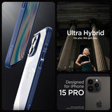 Spigen iPhone 15 Pro Deksel Ultra Hybrid Navy Blue
