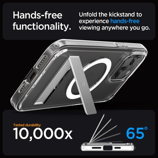 Spigen iPhone 15 Pro Deksel Ultra Hybrid S MagFit Crystal Clear