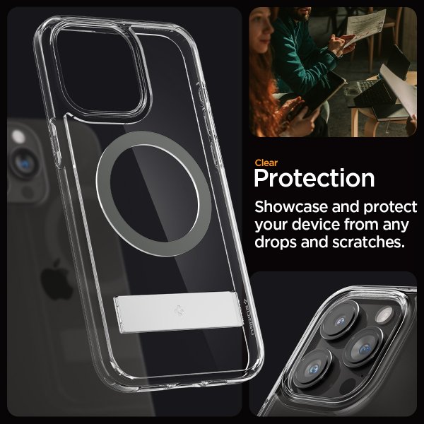 Spigen iPhone 15 Pro Deksel Ultra Hybrid S MagFit Graphite
