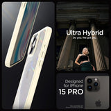 Spigen iPhone 15 Pro Deksel Ultra Hybrid Mute Beige
