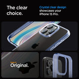 Spigen iPhone 15 Pro Deksel Ultra Hybrid Sky Crystal