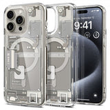 Spigen iPhone 15 Pro Deksel Ultra Hybrid Zero One MagFit Natural Titanium