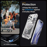 Spigen iPhone 15 Pro Deksel Ultra Hybrid Zero One MagFit Hvit
