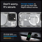 Spigen iPhone 15 Pro Deksel Ultra Hybrid Zero One MagFit Hvit