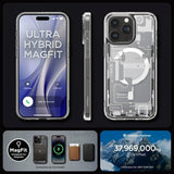 Spigen iPhone 15 Pro Deksel Ultra Hybrid Zero One MagFit Hvit