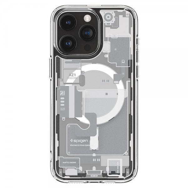 Spigen iPhone 15 Pro Deksel Ultra Hybrid Zero One MagFit Hvit