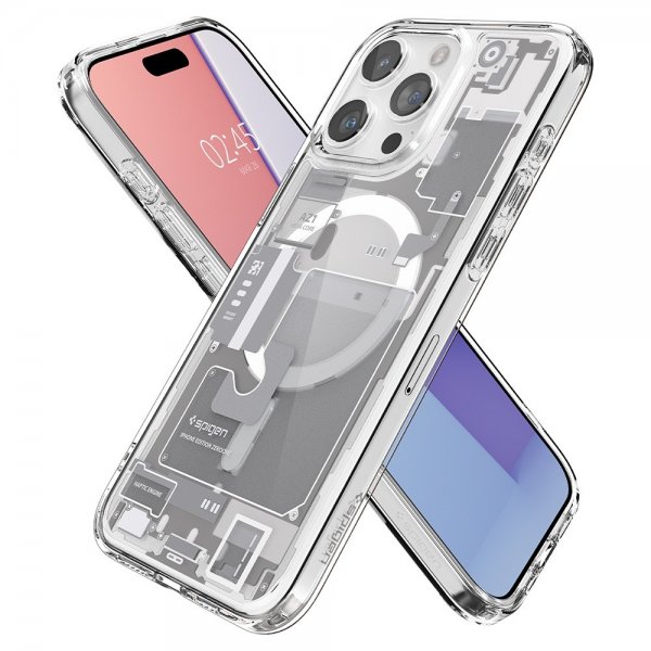 Spigen iPhone 15 Pro Deksel Ultra Hybrid Zero One MagFit Hvit