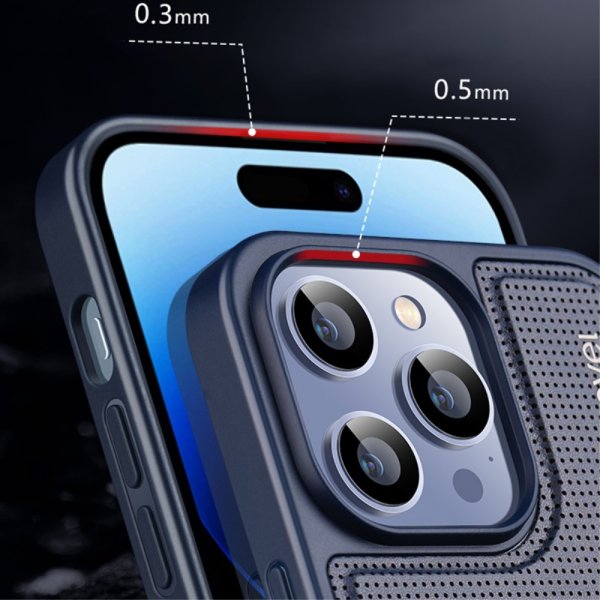 X-Level iPhone 15 Pro Deksel V-shape Blå