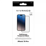 Vivanco iPhone 15 Pro Skjermbeskytter Full Screen