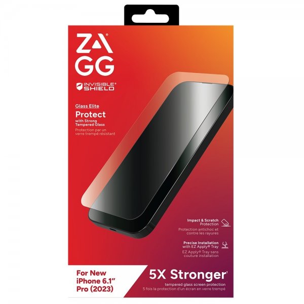Zagg InvisibleShield iPhone 15 Pro Skjermbeskytter Glass Elite