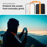 Spigen iPhone 15 Pro Skjermbeskytter GLAS.tR ALIGNmaster 2-pakning