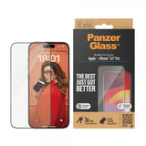 PanzerGlass iPhone 15 Pro Skjermbeskytter Ultra-Wide Fit EasyAligner