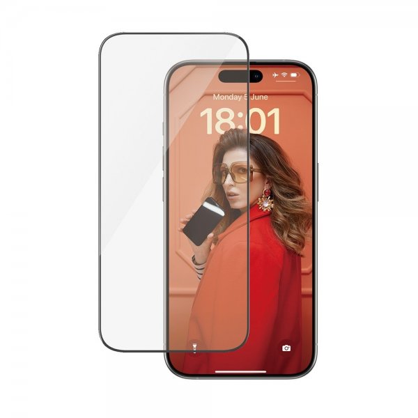 PanzerGlass iPhone 15 Pro Skjermbeskytter Ultra-Wide Fit EasyAligner