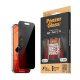 PanzerGlass iPhone 15 Pro Skjermbeskytter Ultra-Wide Fit Privacy EasyAligner