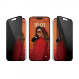 PanzerGlass iPhone 15 Pro Skjermbeskytter Ultra-Wide Fit Privacy EasyAligner