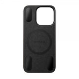 Nomad iPhone 15 Pro Skin Magnetic Leather Back Horween Rustic Brown