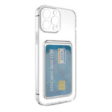 iPhone 15 Pro Deksel Kortholder Støtsikker Transparent