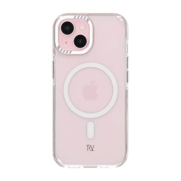 Rvelon iPhone 15 Deksel Forsterkede hjørner Hvit