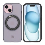 Rvelon iPhone 15 Deksel Roterbart Stativ Svart