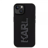 Karl Lagerfeld iPhone 15 Deksel 3D Rubber Karl Svart