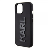 Karl Lagerfeld iPhone 15 Deksel 3D Rubber Karl Svart