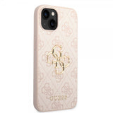 Guess iPhone 15 Deksel 4G Logo Rosa