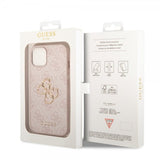 Guess iPhone 15 Deksel 4G Logo Rosa