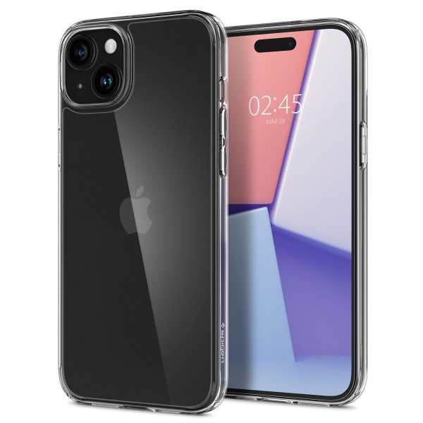 Spigen iPhone 15 Deksel Air Skin Hybrid Crystal Clear