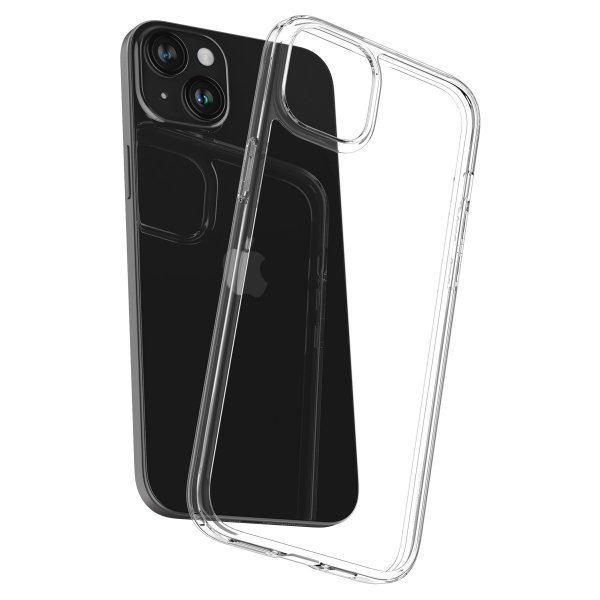 Spigen iPhone 15 Deksel Air Skin Hybrid Crystal Clear