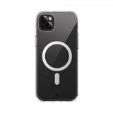 Xqisit iPhone 15 Deksel Antishock Case MagSafe Transparent