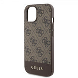 Guess iPhone 15 Deksel Bottom Stripe MagSafe Brun