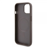 Guess iPhone 15 Deksel Bottom Stripe MagSafe Brun