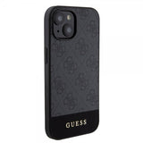 Guess iPhone 15 Deksel Bottom Stripe MagSafe Svart