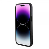 Guess iPhone 15 Deksel Bottom Stripe MagSafe Svart